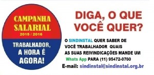 CAMPANHA SALARIAL - 2015 - 2016 - INTERIOR E LITORAL