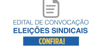 EDITAL DE CONVOCAÇÃO ELEIÇÕES SINDICAIS